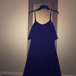 Black long summer dress.